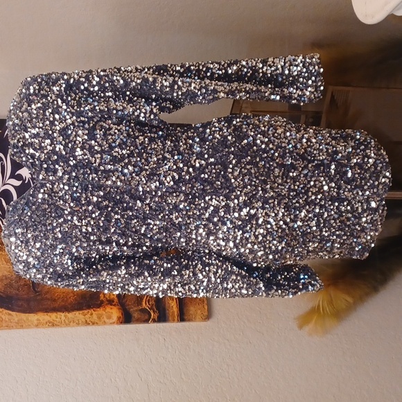 Silver Sequin Dress - Picture 4 of 4